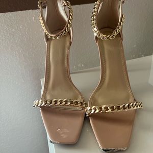Gold Chain Heels